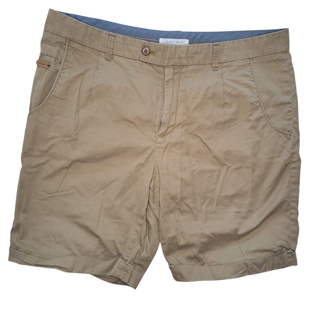 Zara Man Khaki Shorts Size 34